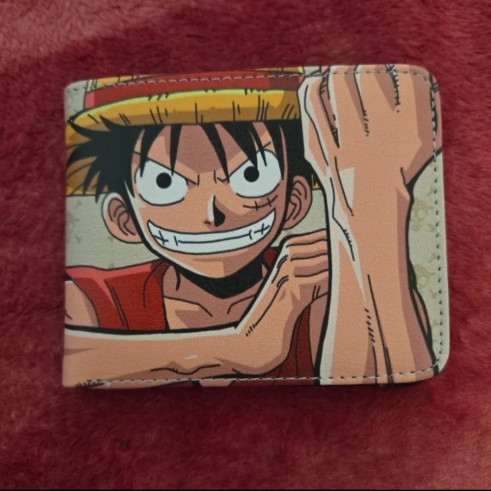 New one piece anime manga leather wallet